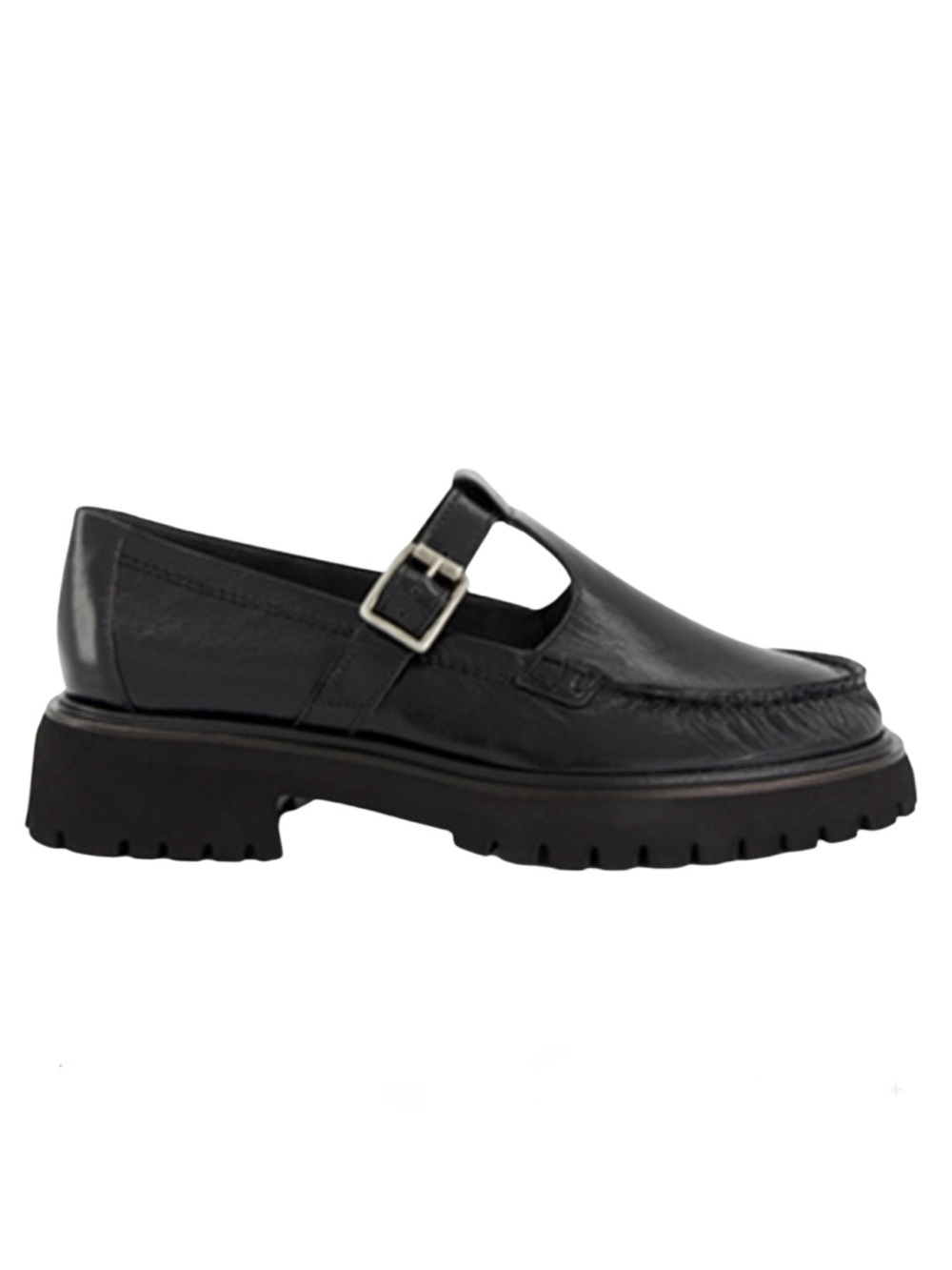 Mary Jane Leather loafers. Black leather. US sizes